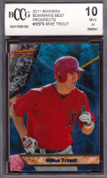 Mike Trout 2011 Bowman Bowman's Best Prospects #BBP9 RC (BCCG 10) at PristineAuction.com