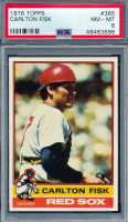 Carlton Fisk 1976 Topps #365 (PSA 8) at PristineAuction.com