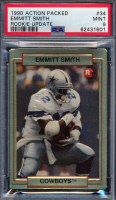 Emmitt Smith 1990 Action Packed Rookie Update #34 RC (PSA 9) at PristineAuction.com
