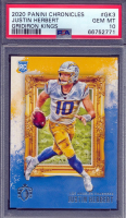 Justin Herbert 2020 Panini Chronicles Gridiron Kings #GK3 (PSA 10) at PristineAuction.com