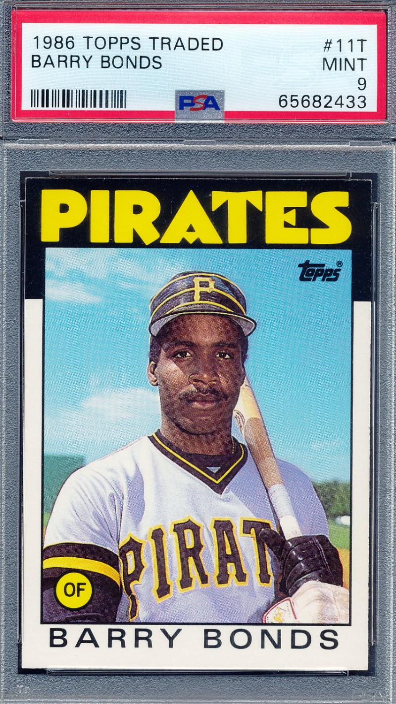 Barry Bonds 1986 Topps Traded #11T XRC (PSA 9) at PristineAuction.com Barry Bonds 1986 Topps Traded #11T XRC (PSA 9) at PristineAuction.com