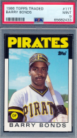 Barry Bonds 1986 Topps Traded #11T XRC (PSA 9) at PristineAuction.com