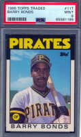 Barry Bonds 1986 Topps Traded #11T XRC (PSA 9) at PristineAuction.com