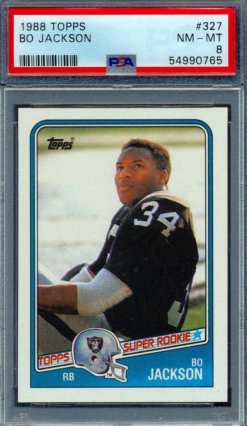Bo Jackson 1988 Topps #327 (PSA 8) at PristineAuction.com Bo Jackson 1988 Topps #327 (PSA 8) at PristineAuction.com