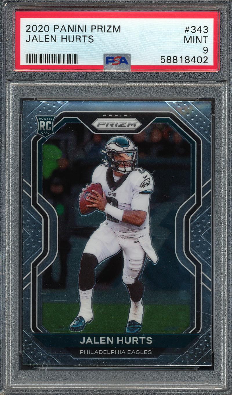 Jalen Hurts 2020 Panini Prizm #343 (PSA 9) at PristineAuction.com Jalen Hurts 2020 Panini Prizm #343 (PSA 9) at PristineAuction.com