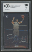 Luka Doncic 2018-19 Panini Chronicles Luminance #166 RC (BCCG 10) at PristineAuction.com