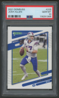Josh Allen 2021 Donruss #225 (PSA 10) at PristineAuction.com