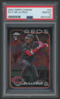 Elly De La Cruz 2024 Topps Chrome #44 RC (PSA 10) at PristineAuction.com