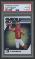 Jayden Daniels 2024 Donruss Optic Play Action #1 (PSA 10) at PristineAuction.com