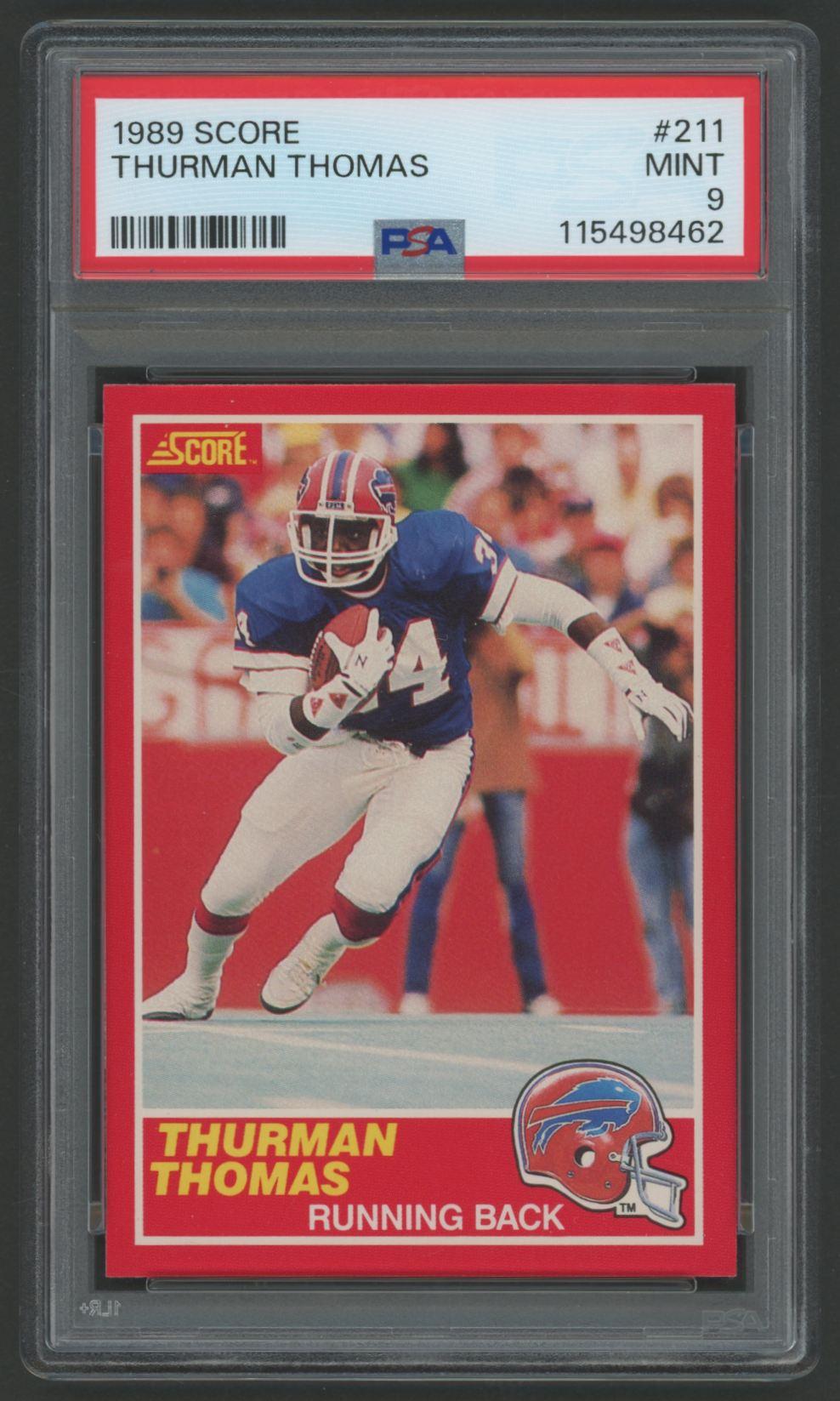Thurman Thomas 1989 Score #211 (PSA 9) at PristineAuction.com Thurman Thomas 1989 Score #211 (PSA 9) at PristineAuction.com