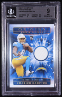 Omarion Hampton 2025 Panini Origins Rookie Patches #15 #182/199 RC (BGS 9) at PristineAuction.com
