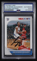Shai Gilgeous-Alexander Signed 2019-20 Panini NBA Hoops #80 (PSA) at PristineAuction.com