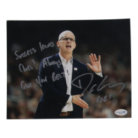 Dan Hurley Signed UConn Huskies 8x10 Photo Inscribed "Success Leaves Clues! Always Give Your Best!" & "B2B" (ACOA) at PristineAuction.com