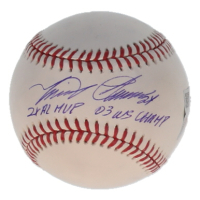 Miguel Cabrera Signed OML Baseball Inscribed "2x AL MVP" & "03 WS Champ" (MLB & Fanatics) at PristineAuction.com