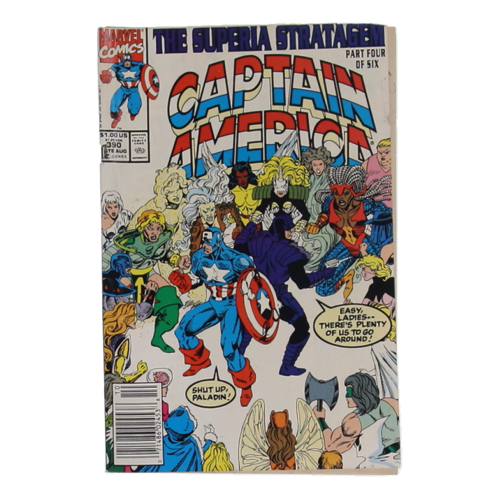 1991 "Captain America" Issue #390 Marvel Comic Book at PristineAuction.com