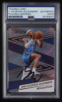 Shai Gilgeous-Alexander Signed 2024-25 Panini Prizm Revolution #8 (PSA) at PristineAuction.com