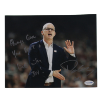Dan Hurley Signed UConn Huskies 8x10 Photo Inscribed "Success Leaves Clues! Always Give Your Best!" & "B2B" (ACOA) at PristineAuction.com