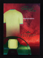 Marquinhos 2025 Leaf ITG Used Sports In The Beautiful Game Relic Emerald Foil #BU15 #1/4 at PristineAuction.com