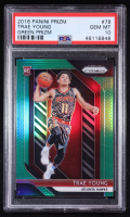 Trae Young 2018-19 Panini Prizm Prizms Green #78 RC (PSA 10) at PristineAuction.com