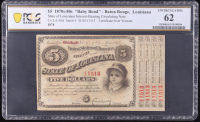 1870s-1880s (1878) "Baby Bond" State of Louisiana, Baton Rouge Interest-Bearing Circulating Note (PCGS Uncirculated 62) at PristineAuction.com