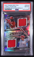 Jo Adell / Shohei Ohtani 2021 Panini Spectra Dynamic Duos Materials #1 (PSA 8) at PristineAuction.com