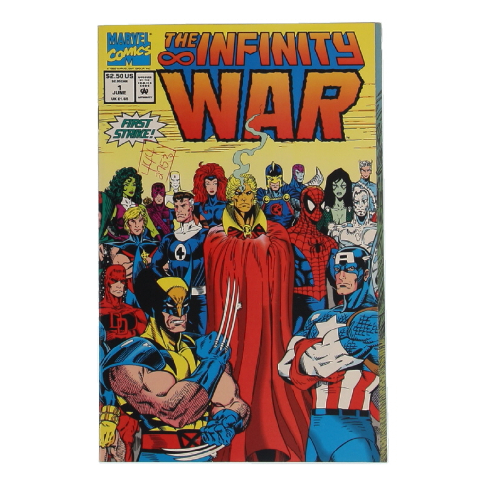 1992 "The Infinity War" Issue #1 Marvel Comic Book at PristineAuction.com