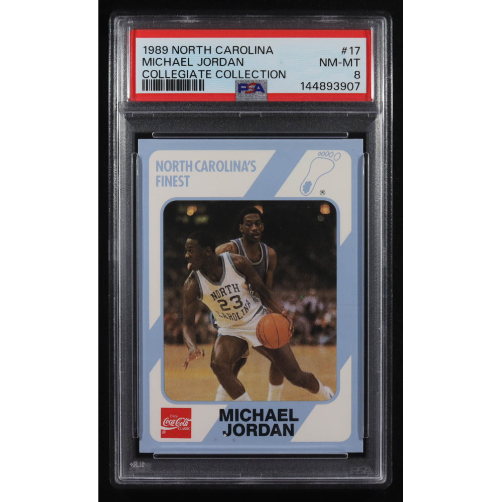 Michael Jordan 1989 North Carolina's Finest Collegiate Collection #17 (PSA 8) at PristineAuction.com