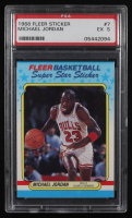 Michael Jordan 1988 Fleer Super Star Sticker #7 (PSA 5) at PristineAuction.com