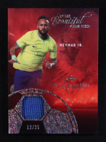 Neymar Junior 2025 Leaf ITG Used Sports In The Beautiful Game Relic Silver Sparkle Foil #BU17 #13/35 at PristineAuction.com