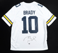 Tom Brady Signed Michigan Wolverines Jordan Authentic Jersey (Fanatics & GOAT) at PristineAuction.com