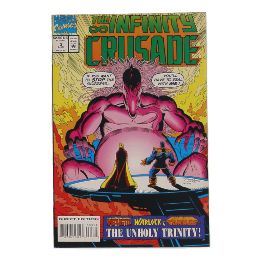 1993 "The Infinity Crusade" Issue #3 Marvel Comic Book at PristineAuction.com