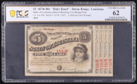 1870s-1880s (1878) "Baby Bond" State of Louisiana, Baton Rouge Interest-Bearing Circulating Note (PCGS Uncirculated 62) at PristineAuction.com