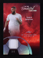 Karim Benzema 2025 Leaf ITG Used Sports In The Beautiful Game Relic Silver Foil #BU9 #2/2 at PristineAuction.com