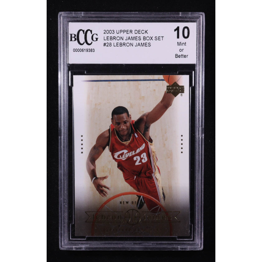 LeBron James 2003 Upper Deck LeBron James Box Set #28 RC (BCCG 10) at PristineAuction.com