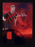 Kevin De Bruyne 2025 Leaf ITG Used Sports In The Beautiful Game Relic Blue Foil #BU10 #34/65 at PristineAuction.com
