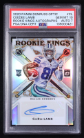 CeeDee Lamb 2020 Donruss Optic Rookie Kings Autographs #6 #10/35 RC (PSA 10 | Autograph Graded 7) at PristineAuction.com