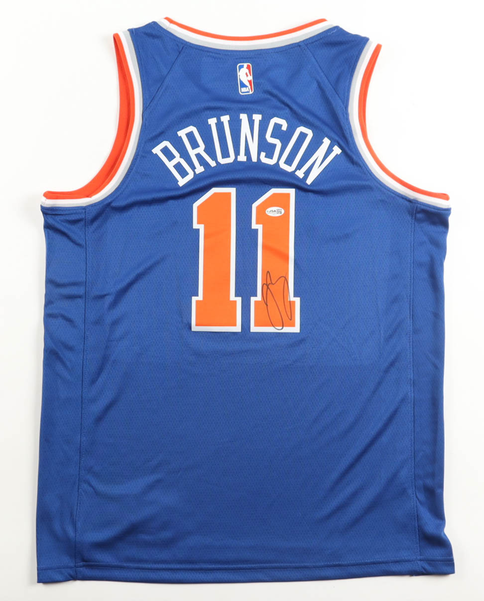 Jalen Brunson Signed Knicks Nike Authentic Jersey (JSA) at PristineAuction.com Jalen Brunson Signed Knicks Nike Authentic Jersey (JSA) at PristineAuction.com