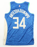 Giannis Antetokounmpo Signed Bucks Nike Authentic Jersey (JSA) at PristineAuction.com