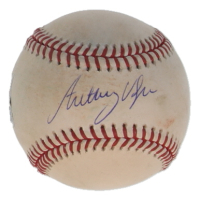 Anthony Volpe Signed Game-Used OML Baseball (MLB & Fanatics) at PristineAuction.com