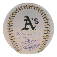 Tyler Soderstrom, Jacob Wilson, & Nick Kurtz Signed Athletics Logo Baseball (MLB & Fanatics) at PristineAuction.com