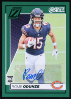 Rome Odunze 2024 Zenith Rookies Autographs Two Minute Drill #186 RC at PristineAuction.com