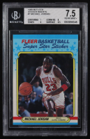 Michael Jordan 1988-89 Fleer Sticker Inserts Super Star #5 (BGS 7.5) at PristineAuction.com