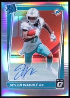 Jaylen Waddle 2021 Donruss Optic Rated Rookies RPS Autographs Holo #208 #027/125 RC at PristineAuction.com