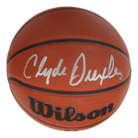Clyde Drexler Signed NBA Basketball (Fanatics) at PristineAuction.com