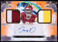 Jayden Daniels 2024 Topps Inception Franchise Foundation Relic Autographs Orange #FFRAJD #46/50 RC at PristineAuction.com