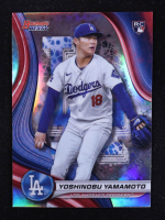 Yoshinobu Yamamoto 2024 Bowman's Best Refractors #34 RC at PristineAuction.com