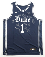 2025-26 Duke Blue Devils Nike Authentic Jersey Team-Signed by (13) with Cameron Boozer, Isaiah Evans, Caleb Foster, Jack Scott (JSA) at PristineAuction.com