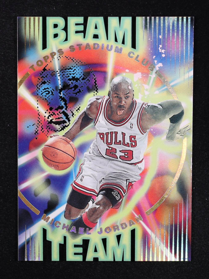 Michael Jordan 1995-96 Stadium Club Beam Team #B14 at PristineAuction.com Michael Jordan 1995-96 Stadium Club Beam Team #B14 at PristineAuction.com