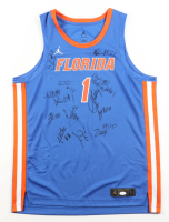 2025-26 Florida Gators Jordan Authentic Jersey Team-Signed by (15) with Todd Golden, Thomas Haugh, Boogie Fland, Alex Lloyd (JSA) at PristineAuction.com