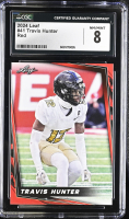 Travis Hunter 2024 Leaf Red #41 RC (CGC 8) at PristineAuction.com